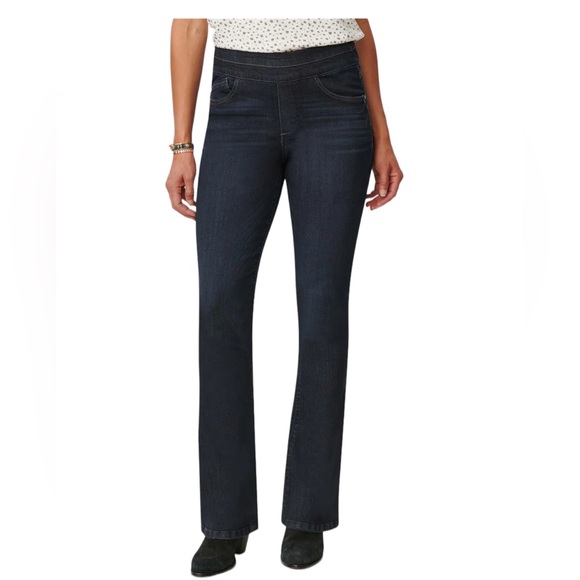 #24 ☑️Wit & Wisdom /Democracy Indigo HighRise Itty Bitty Boot Ab Solutions Jean - Picture 2 of 15